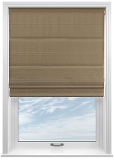 Lucerne Faux Silk, Bronzed Mist - Roman Blind